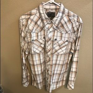 BKE Men’s snap button shirt